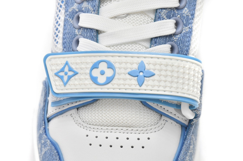 Pkkicks God Batch LOUIS VUITTON Trainer Blue Cloth Surface GO0232