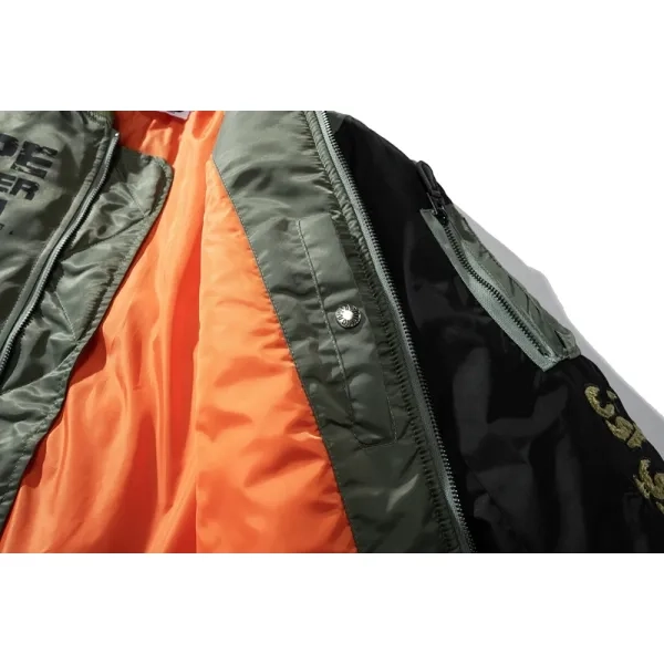 Bape x OVO Loose Fit MA-1 Jacket Olive Drab 1I73-141-902
