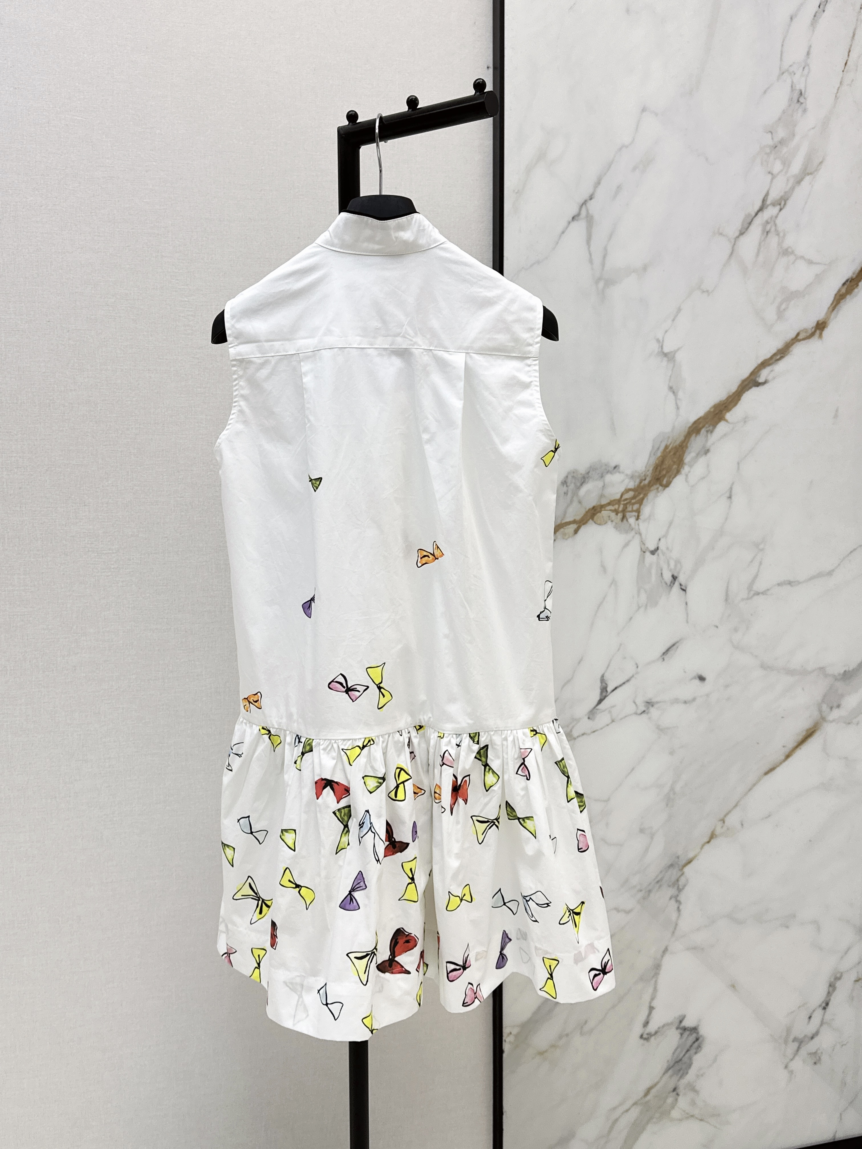 CD New Sleeveless Dress with Butterfly Print