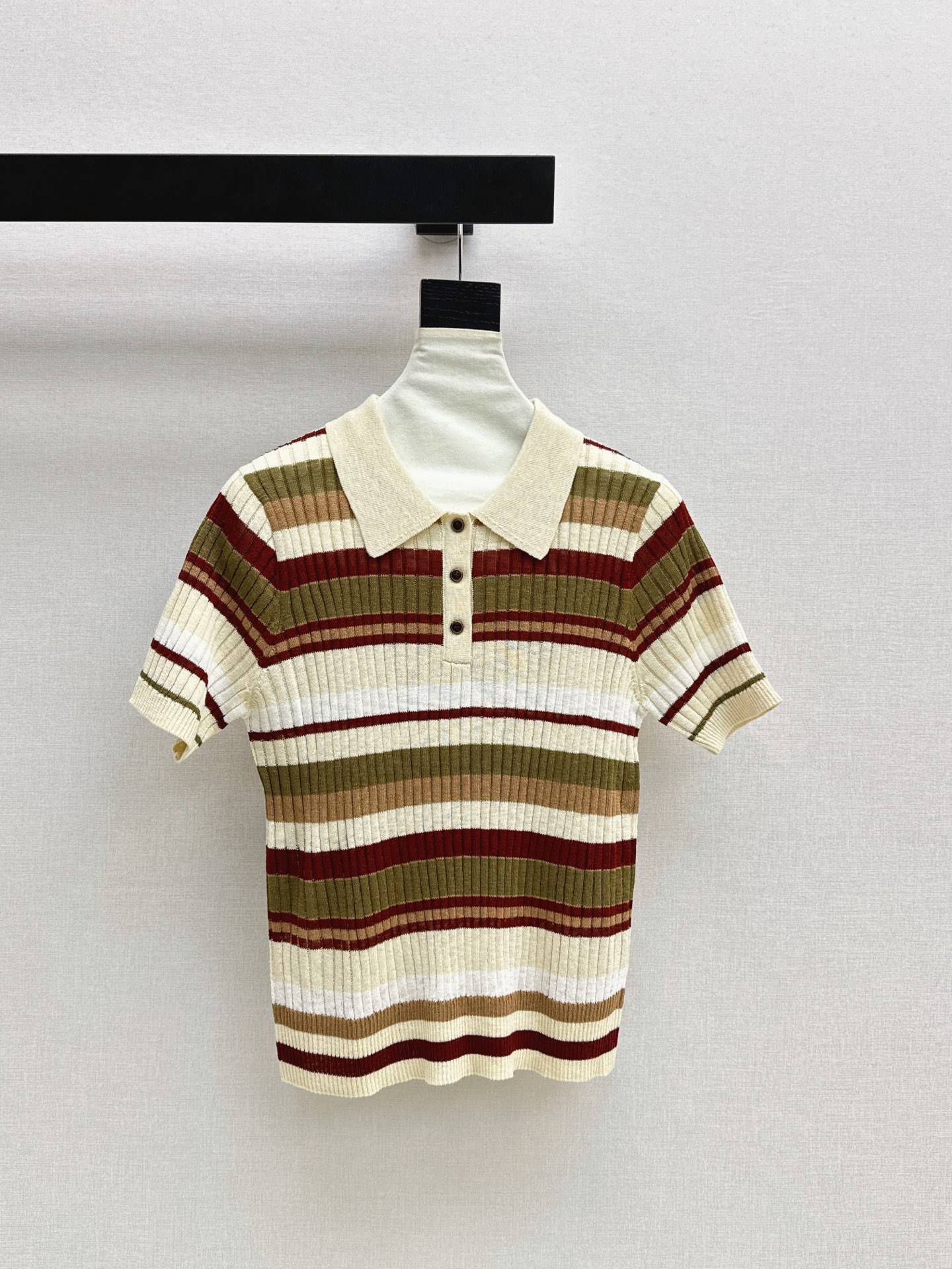 Loro New Striped knit top
