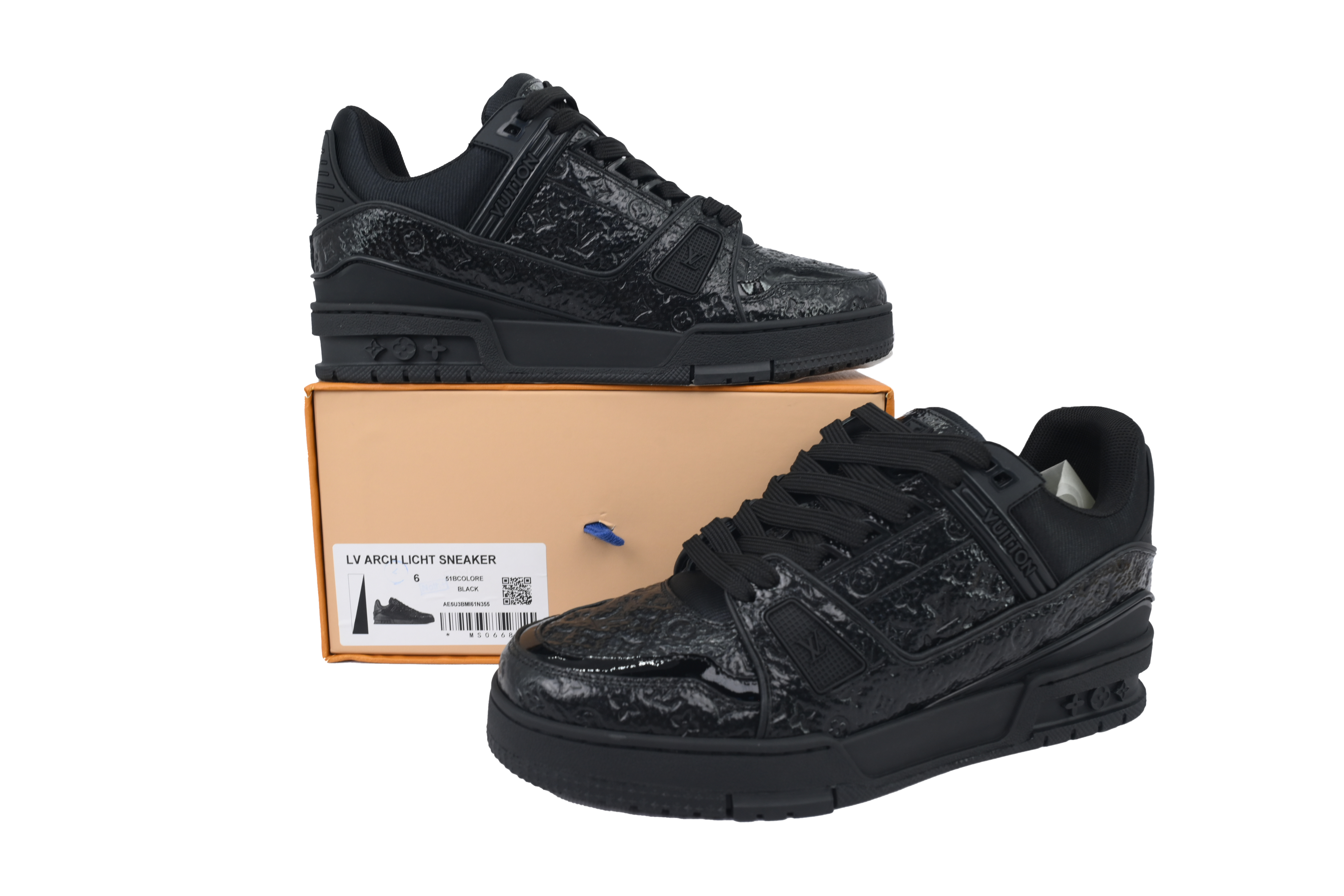 Pkkicks God Batch Louis Vuitton Black Lychee Patent Leather