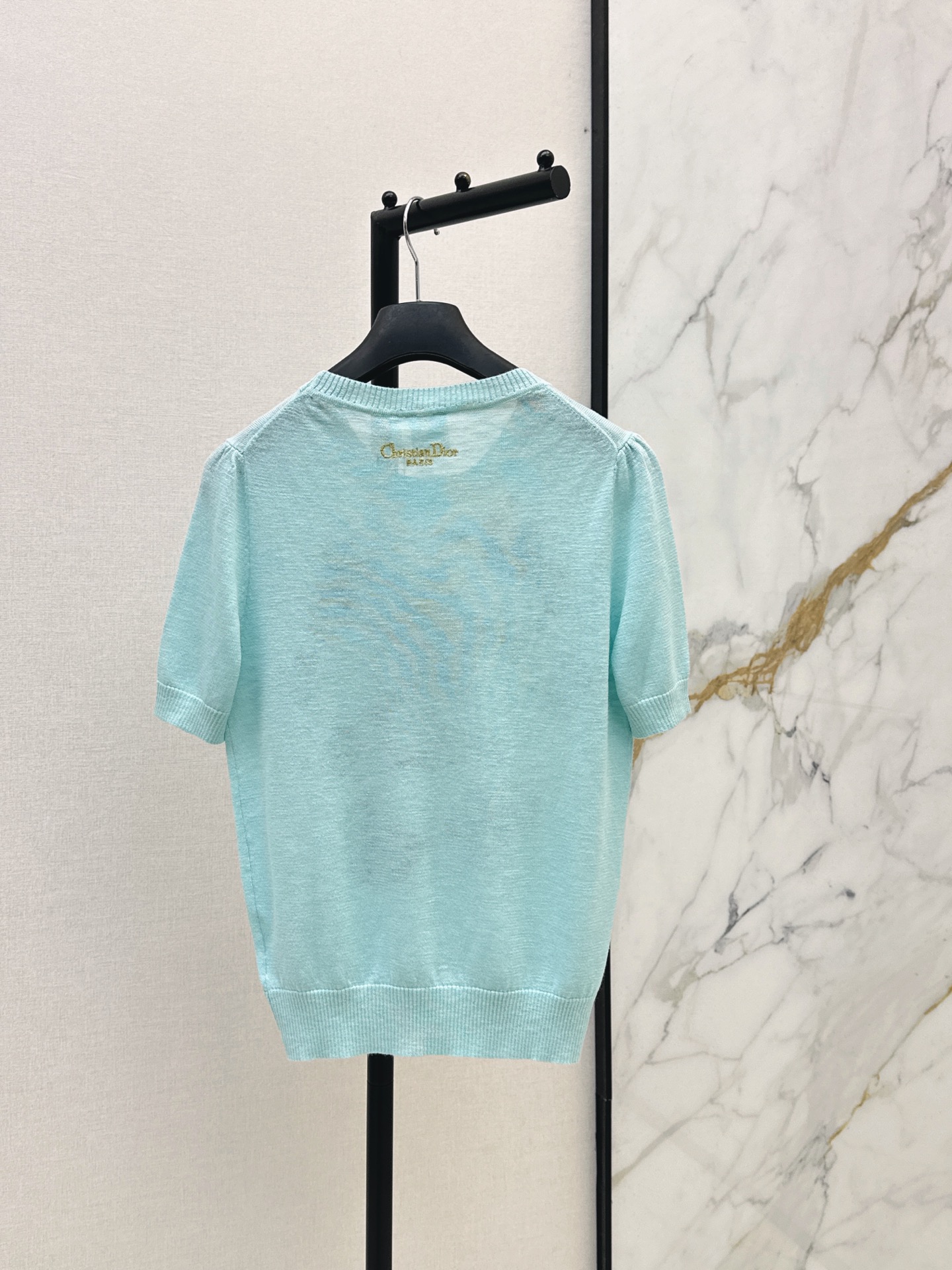 CD New embroidered knitted short sleeve