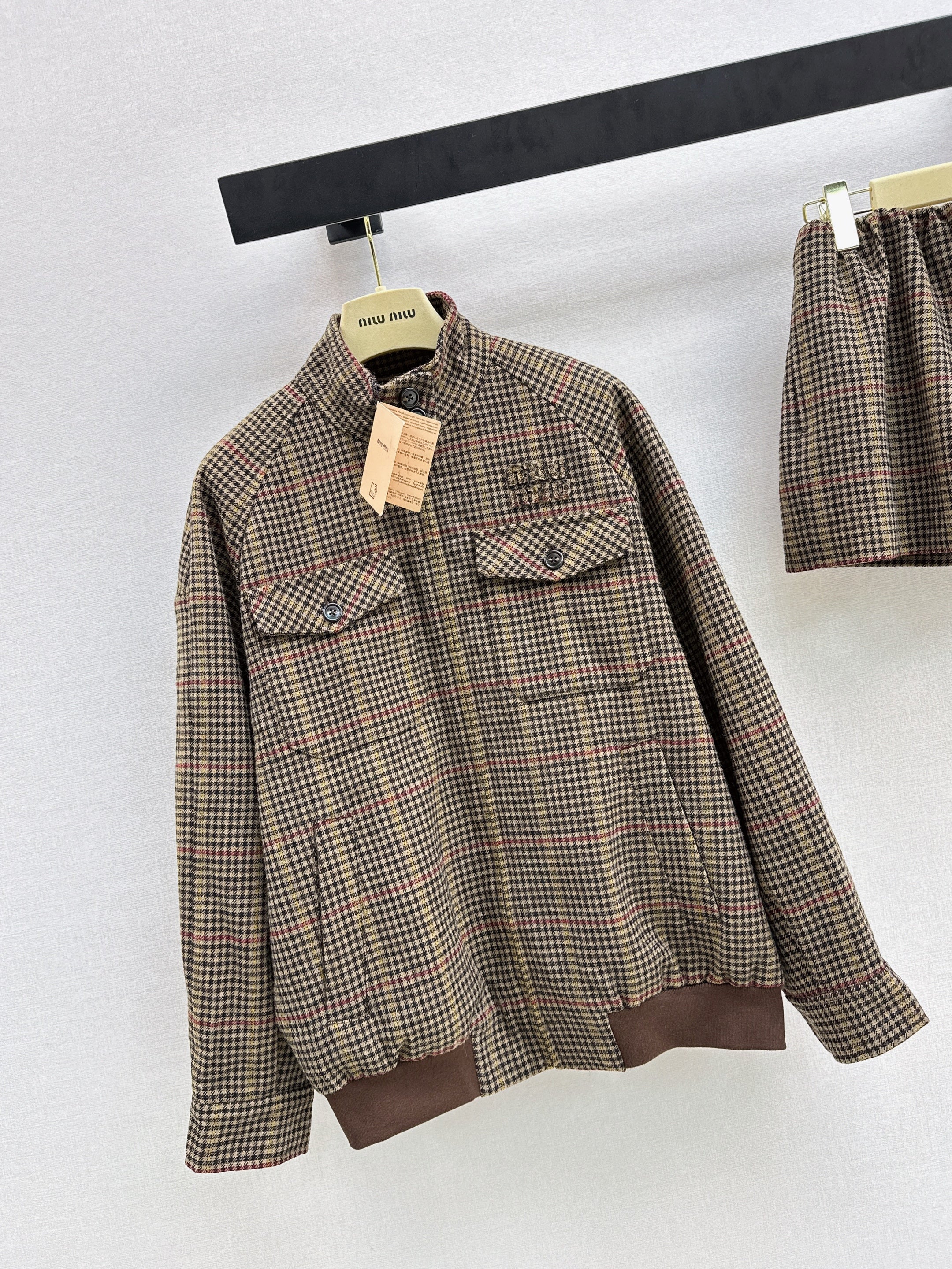 Miu NEW houndstooth jacket