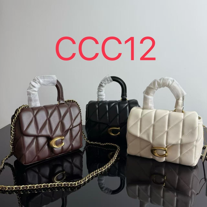 COACH Tabby Top Handle Bag, Quilted Nappa Leather, Crossbody Shoulder Bag, CCC12, 2024