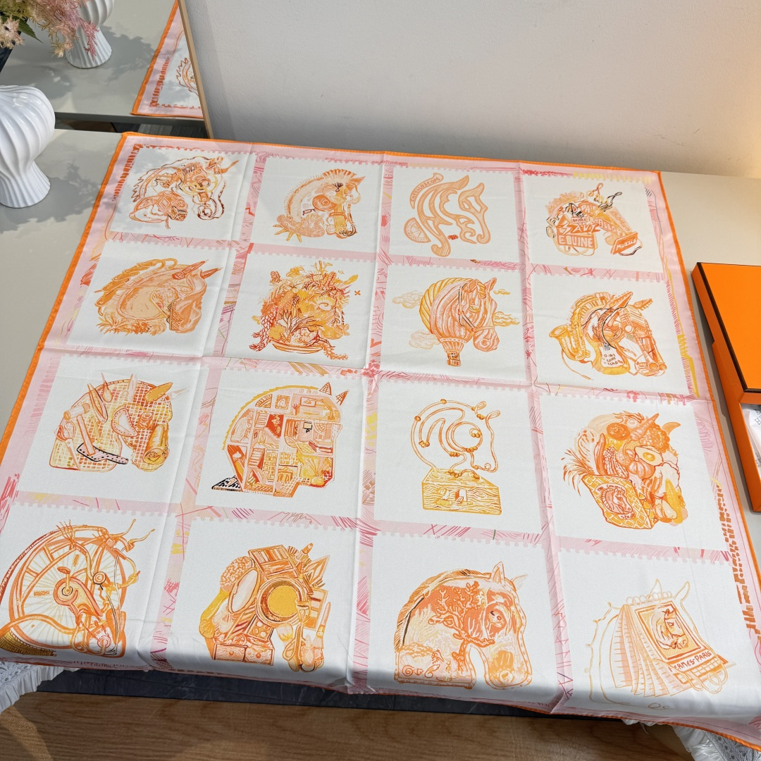 Herm New Silk square scarf