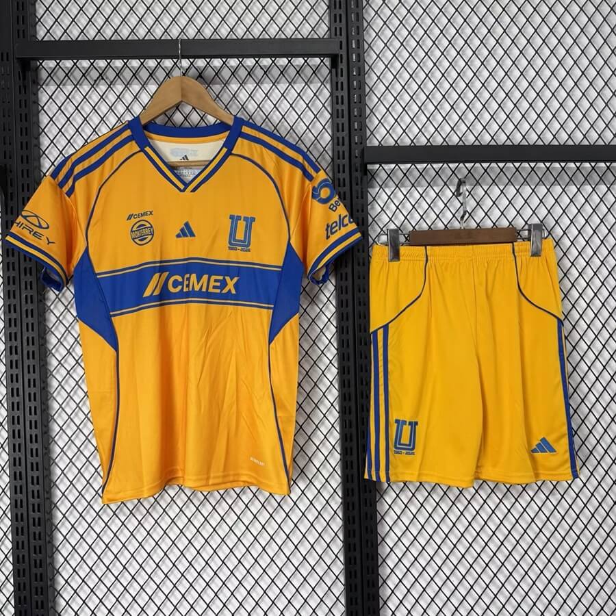 Kid's Tigres UANL Home Kit - Jersey+Shorts 2025/26