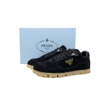 Prada Trail Suede Sneakers Black