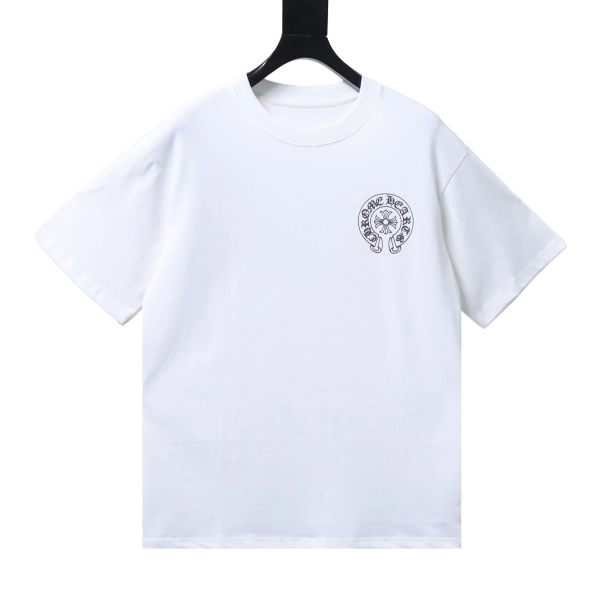 Chrome Hearts Flag Print Short-Sleeve T-Shirt  white