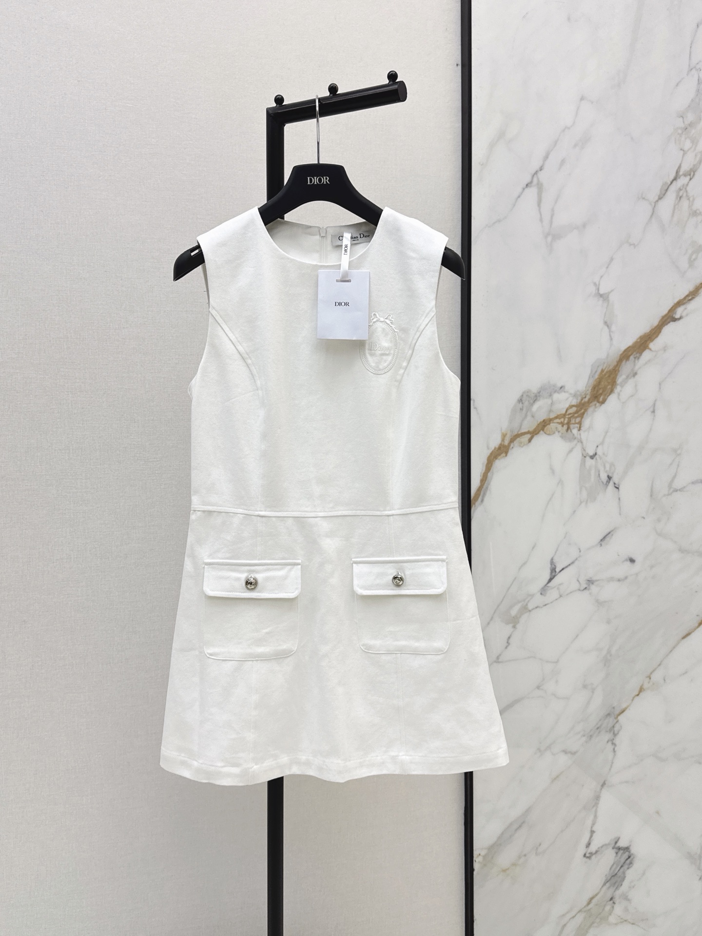 CD New Sleeveless Embroidered Dress