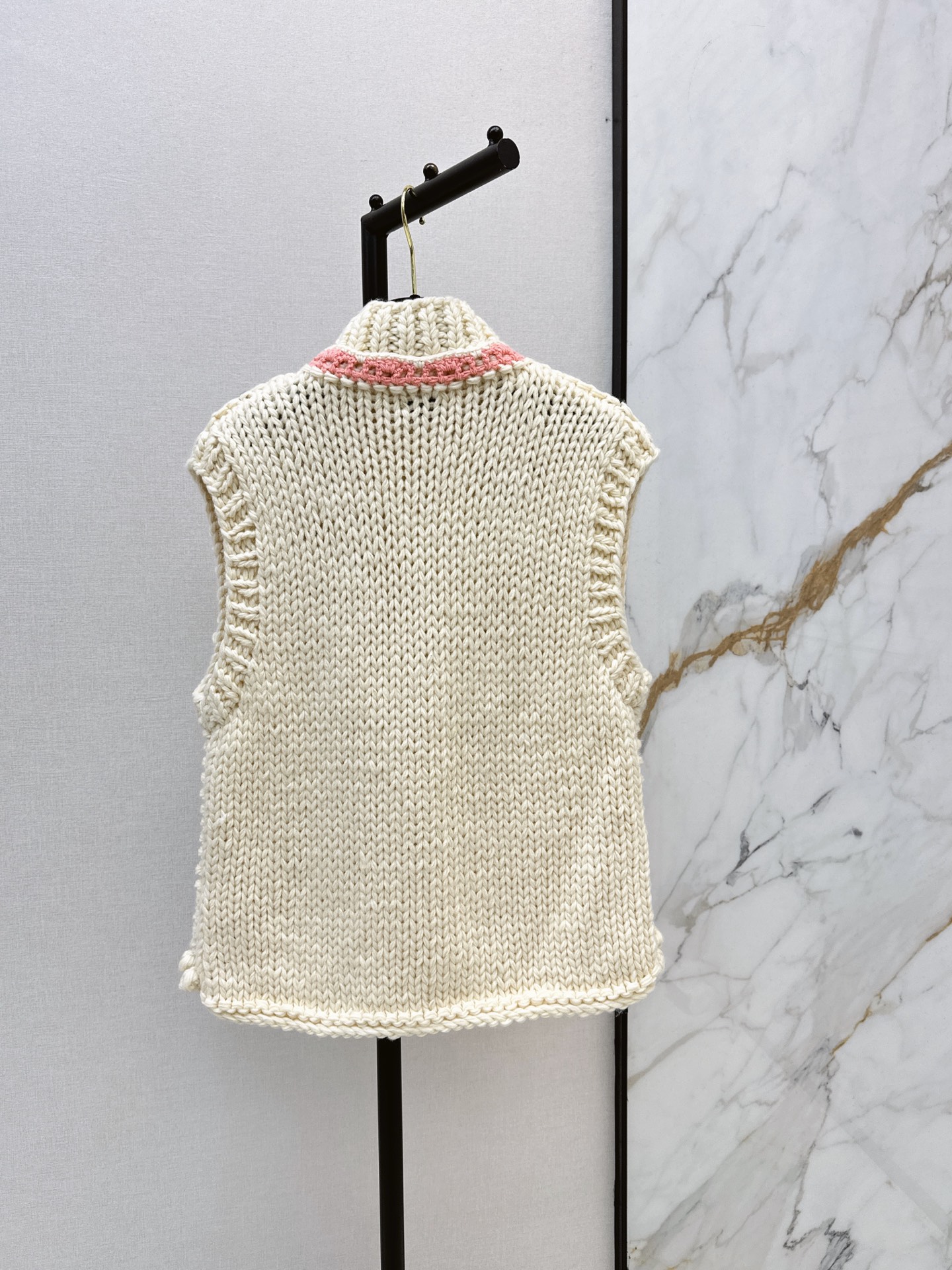 Chan New Crochet sleeveless vest