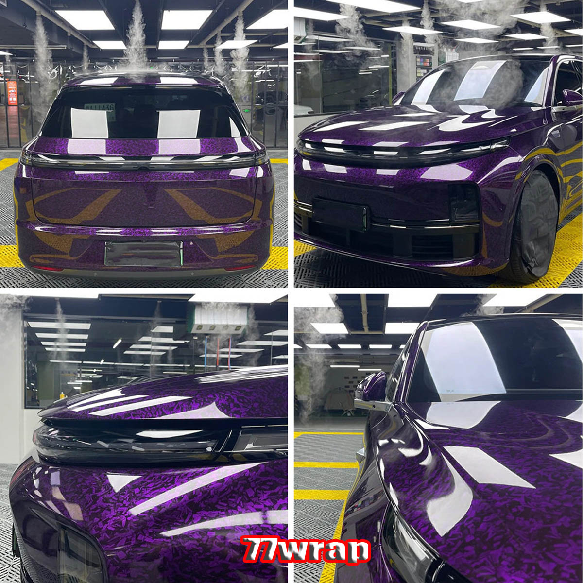 (PET) Forged Carbon Pattern Wrap Vinyl Car Body Sticker