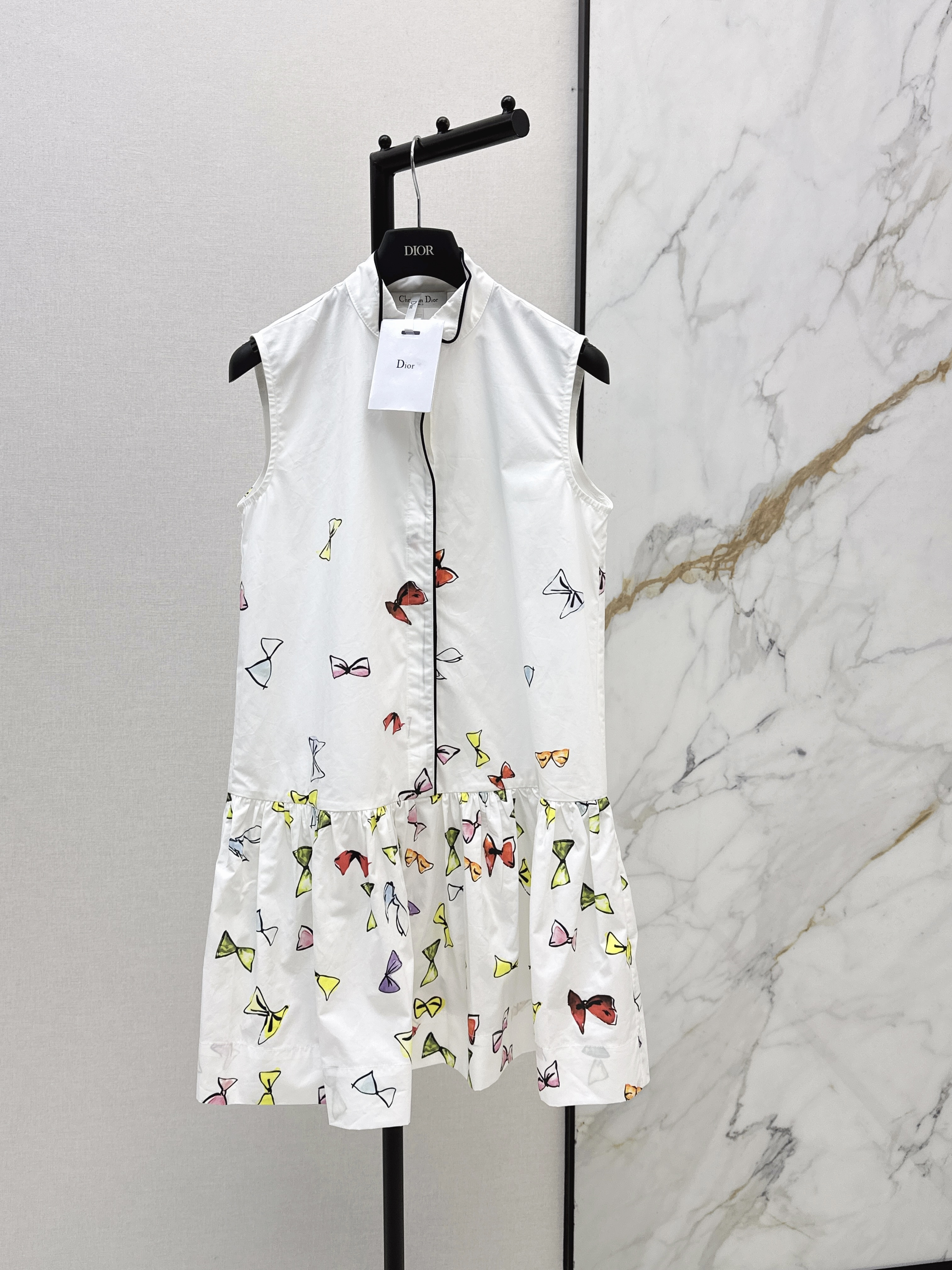 CD New Sleeveless Dress with Butterfly Print