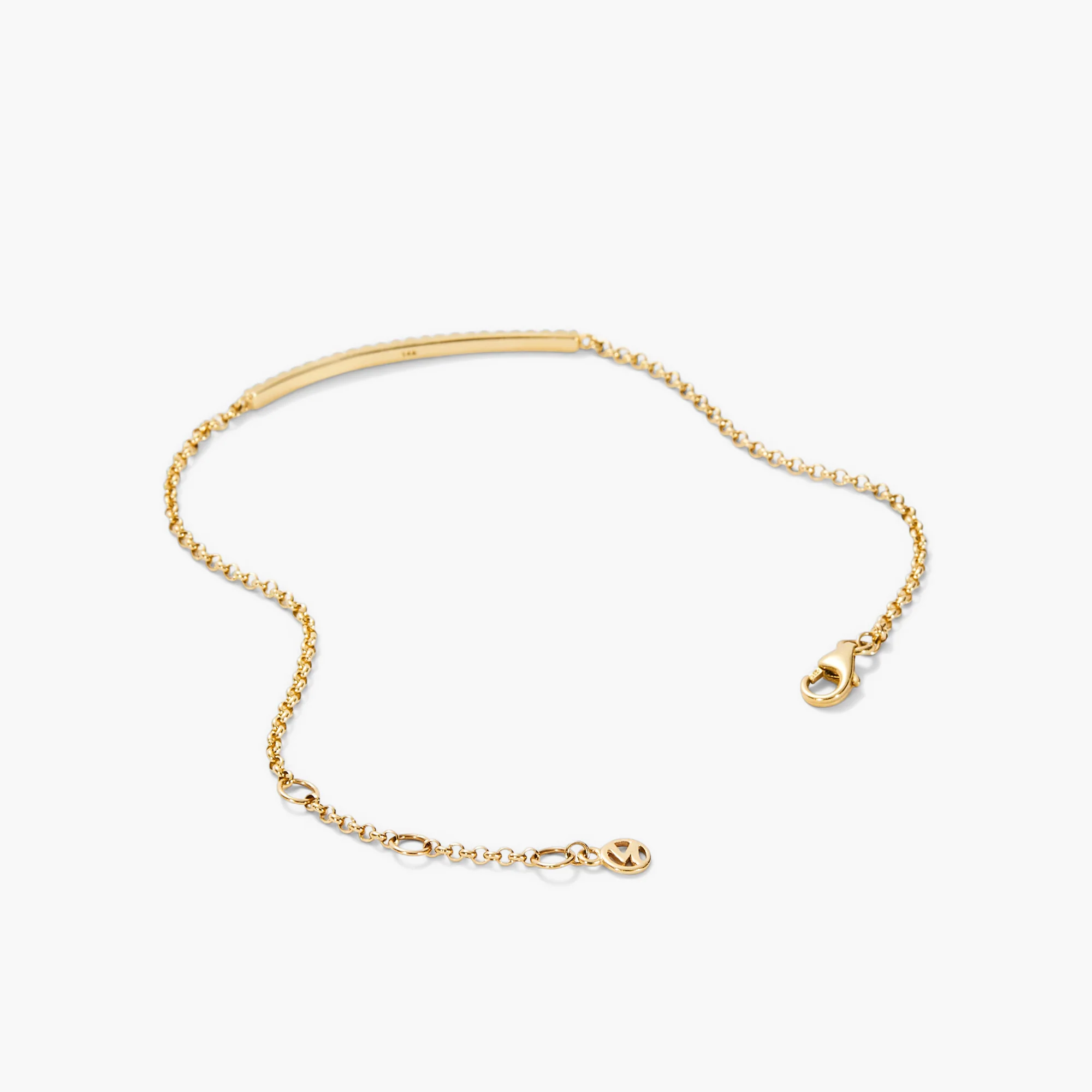 Pave Diamond Bar Bracelet