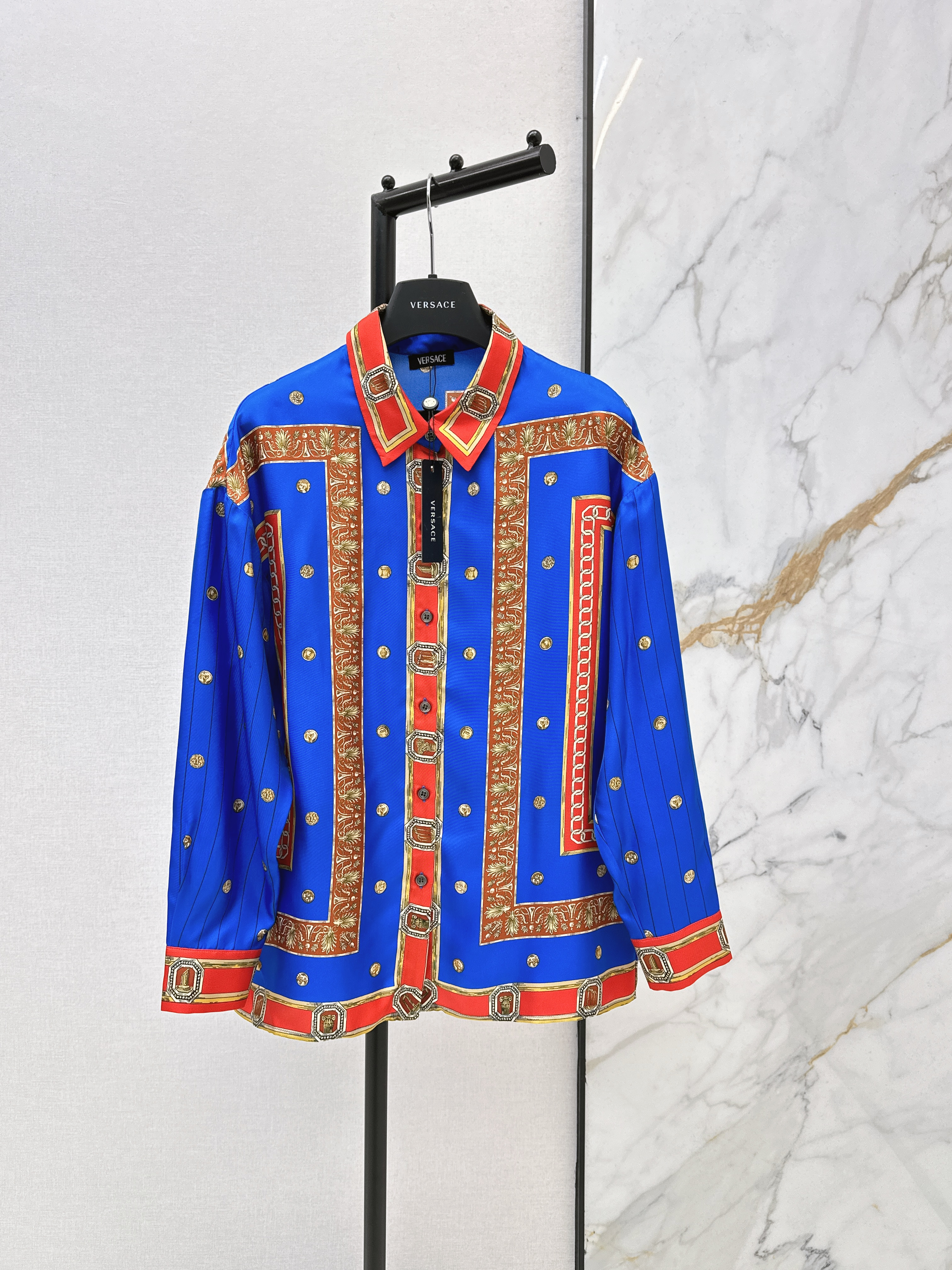 Ver New print silk shirt