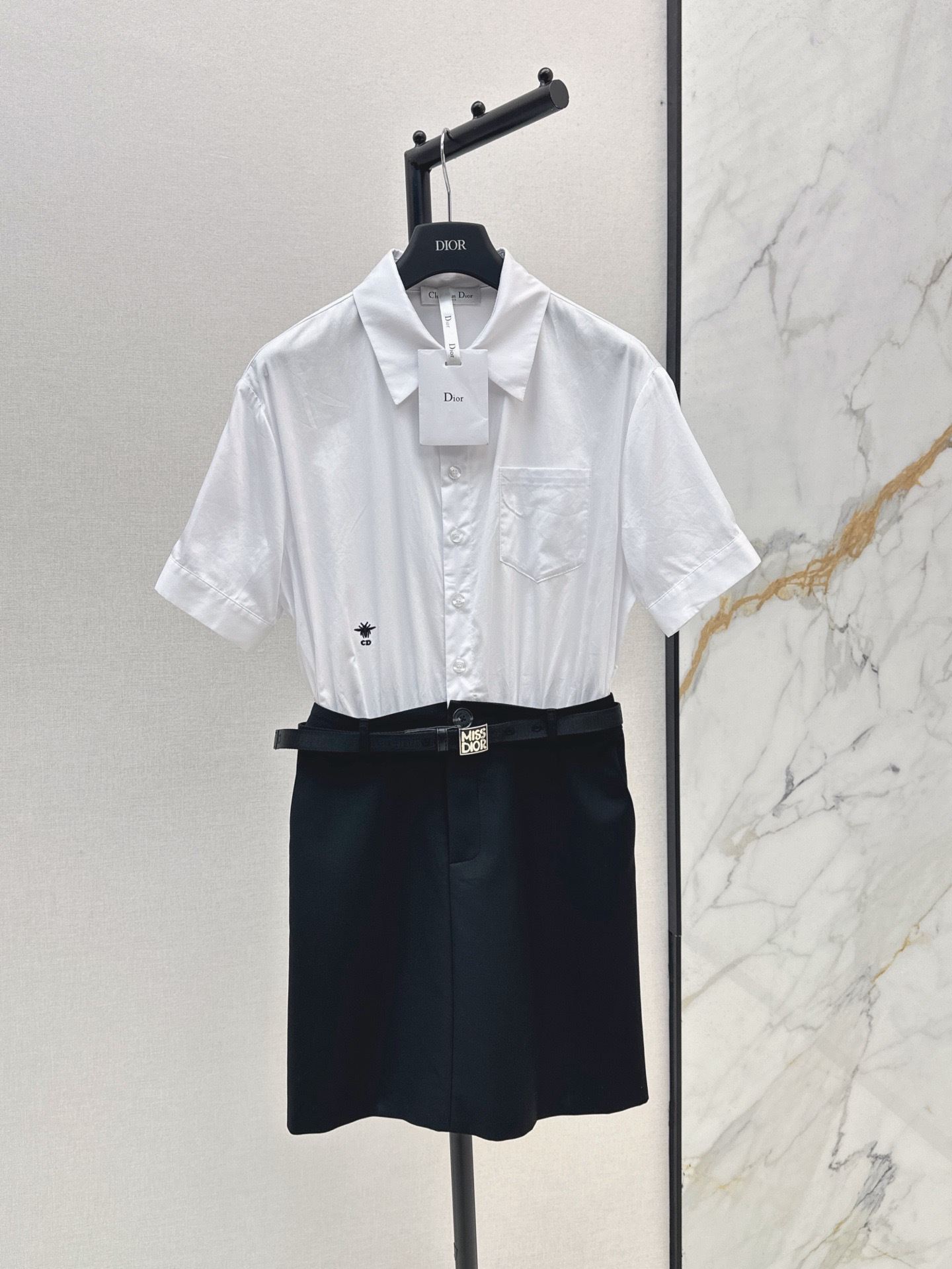 CD New belted shirt dress