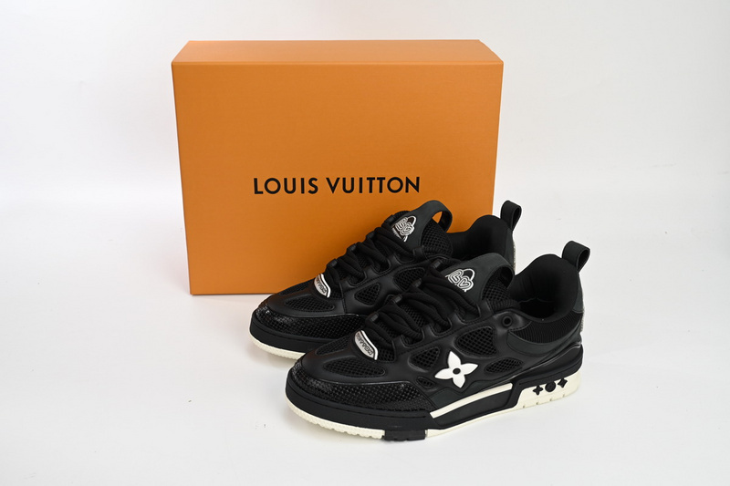 Pkkicks God Batch Louis Vuitton Skate Sneaker Black 51BCOLRB