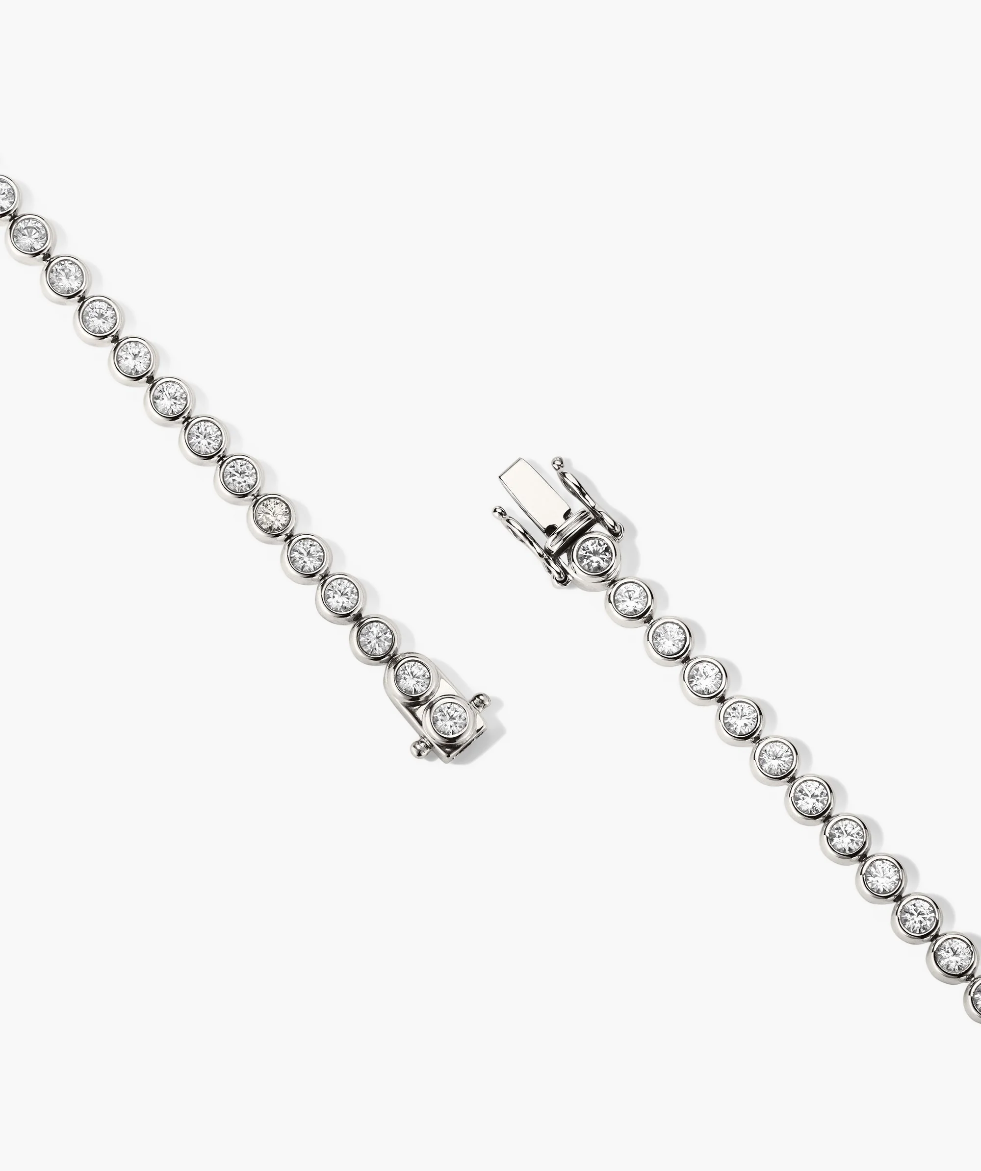 Zadie Bezel Lab Grown Sapphire Tennis Bracelet