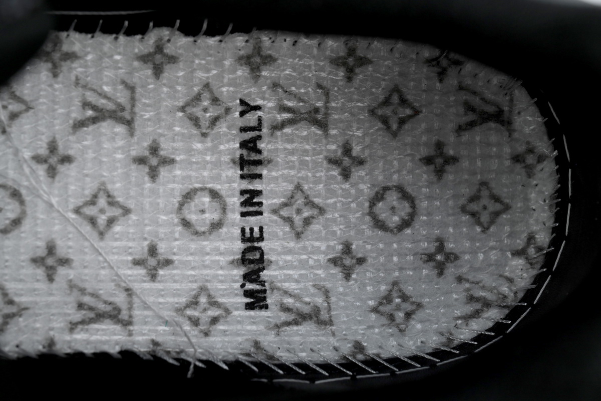Pkkicks God Batch Louis Vuitton Trainer 'Black Rhinestones' 1A815H