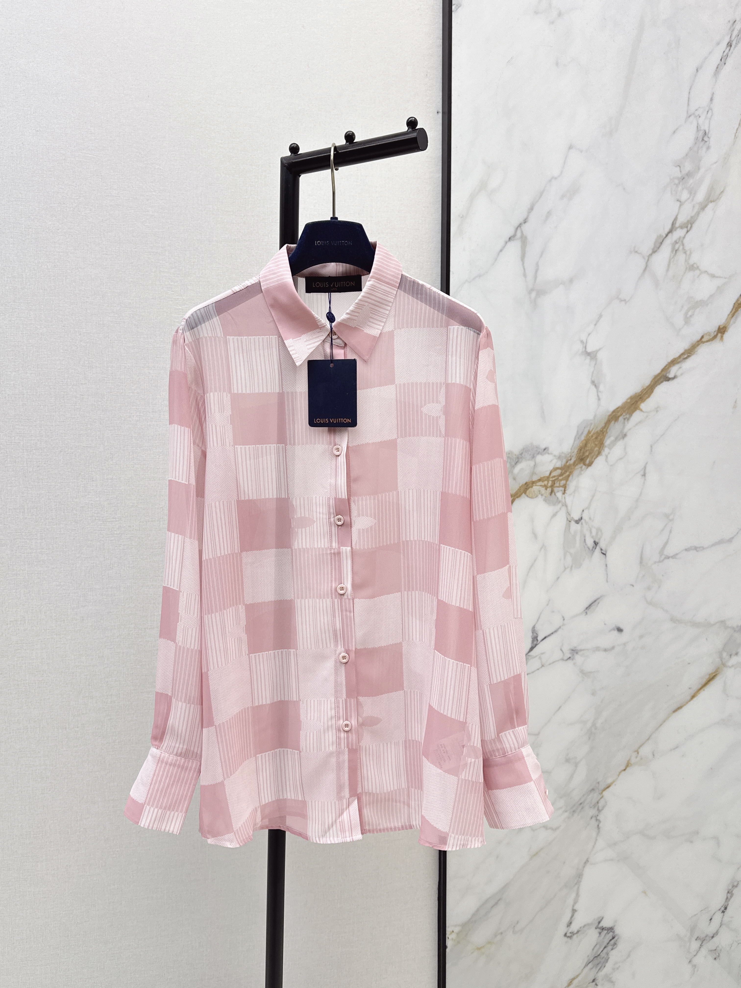 Louis New check print shirt