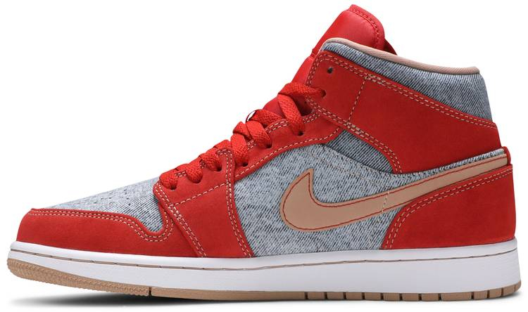 Air Jordan 1 Mid 'Denim Red' DM4352-600
