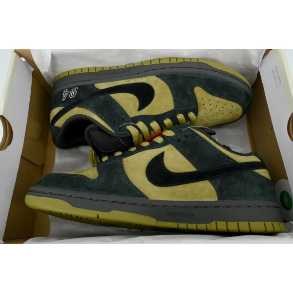 Nike Supreme x Dunk Low SB 'Camper Green' HQ8487-300