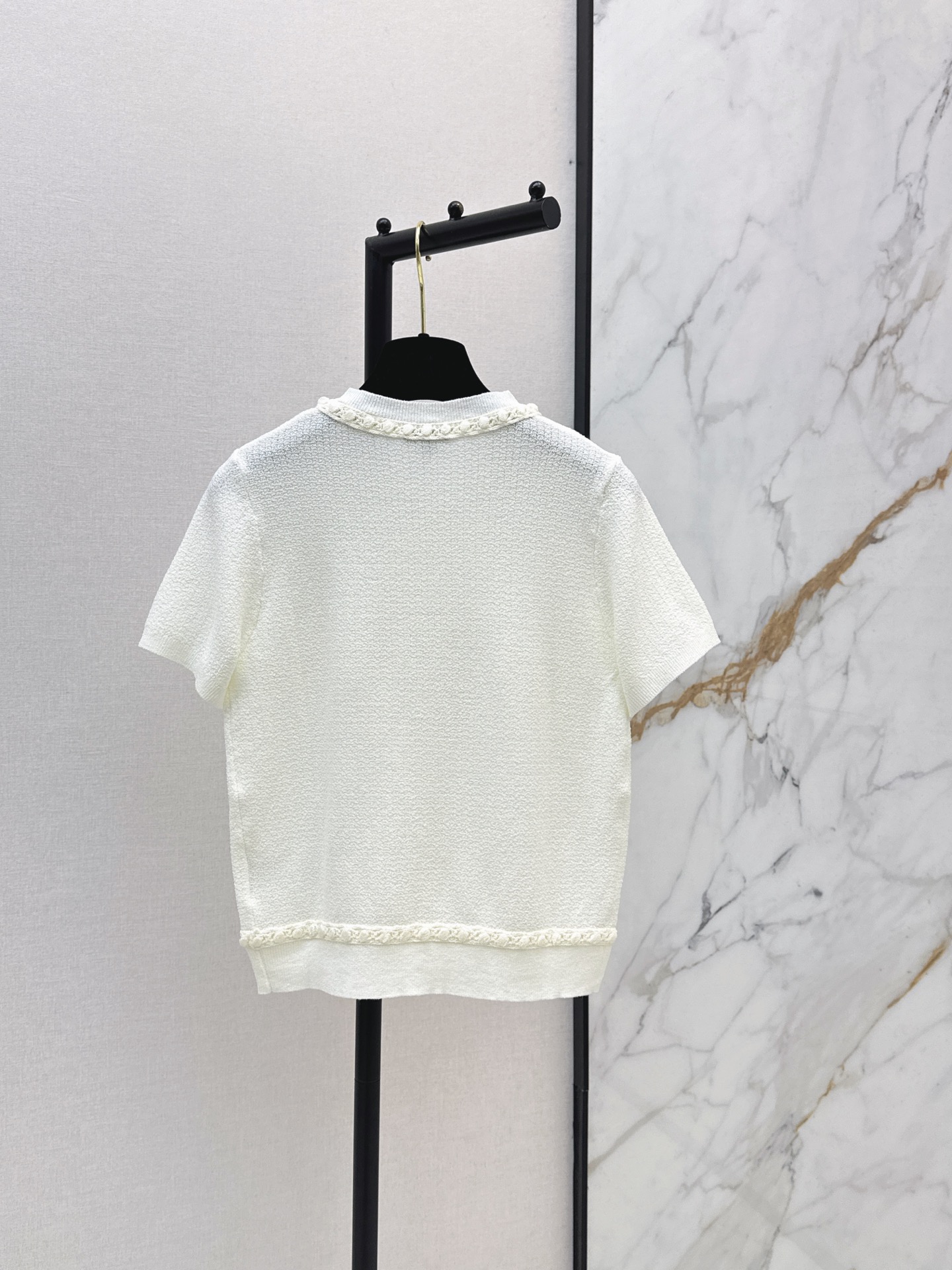 Chan New edged knitted cardigan