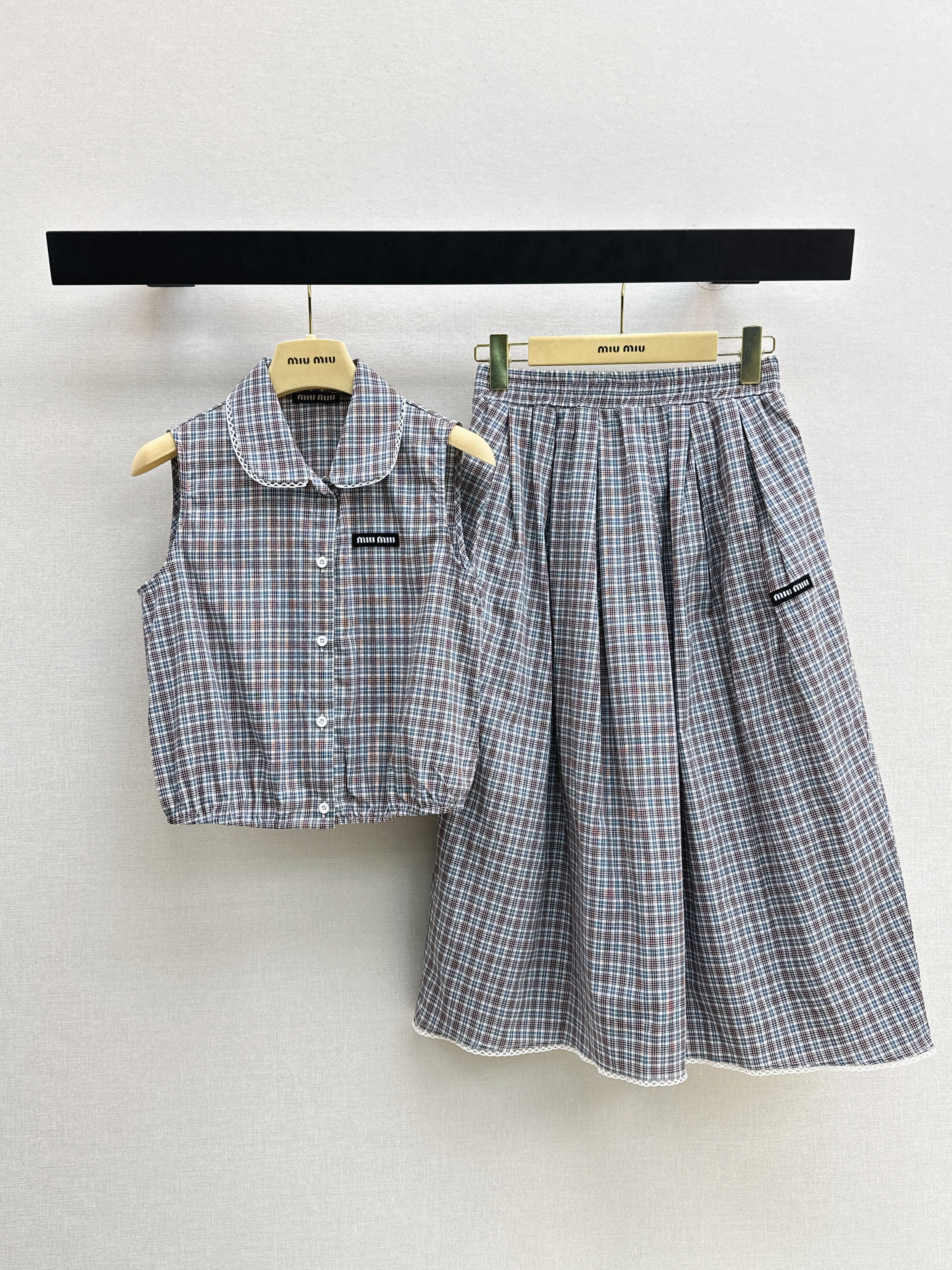 Miu New plaid suit