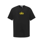 alo yoga T-shirt black ( yellow label)