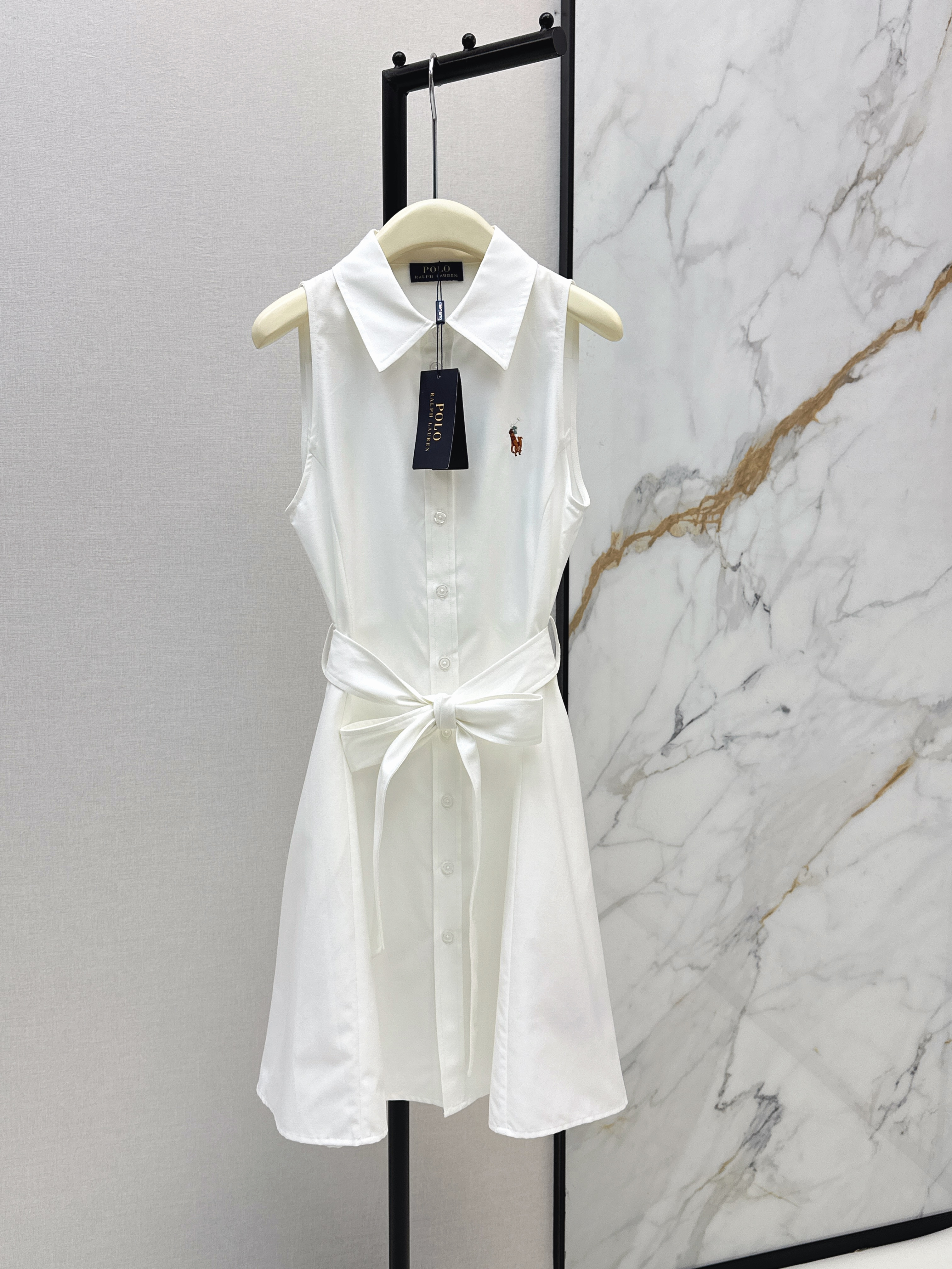 Ral New embroidered tie dress