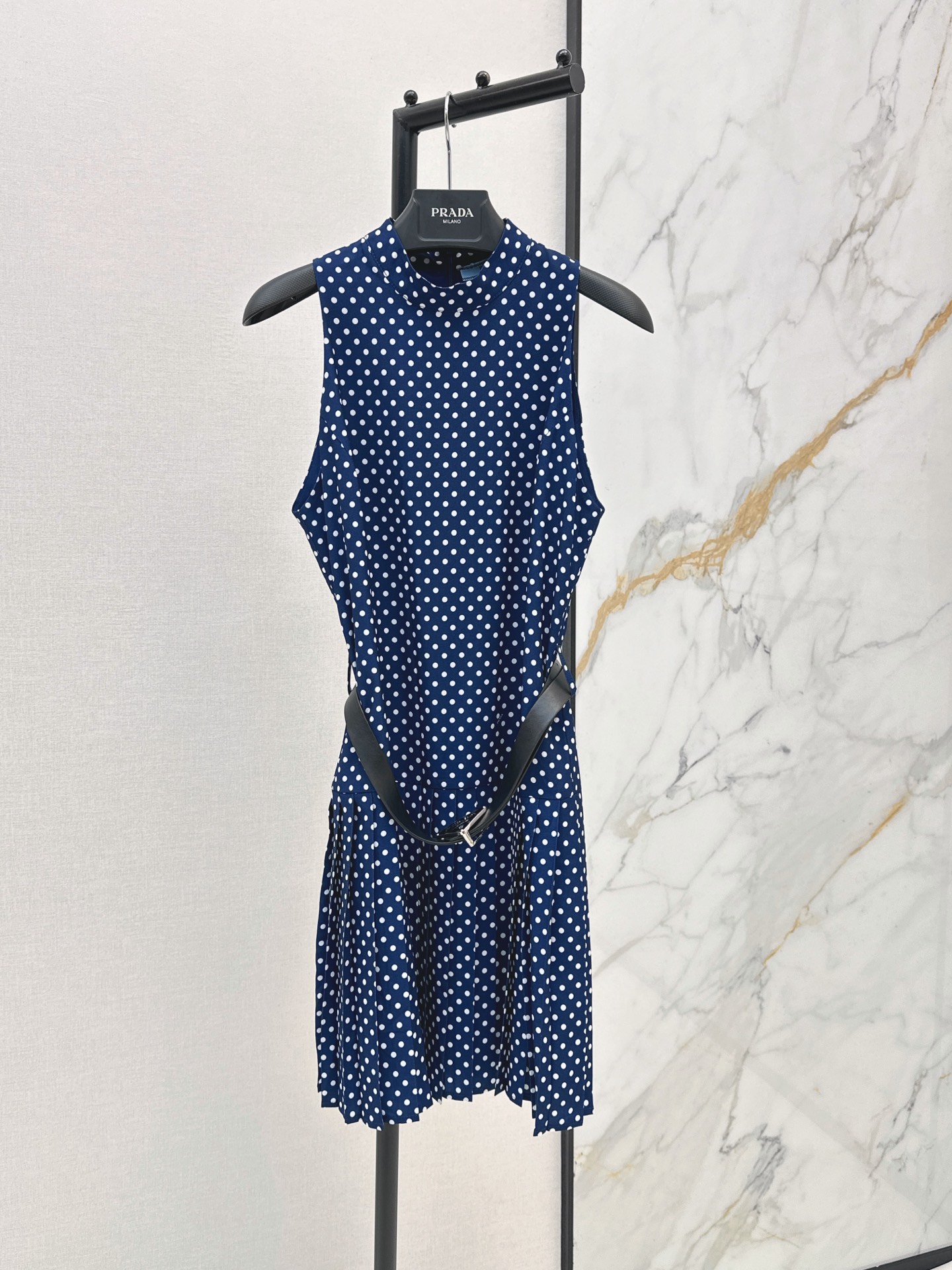 Pra New Polka Dot Sleeveless Dress