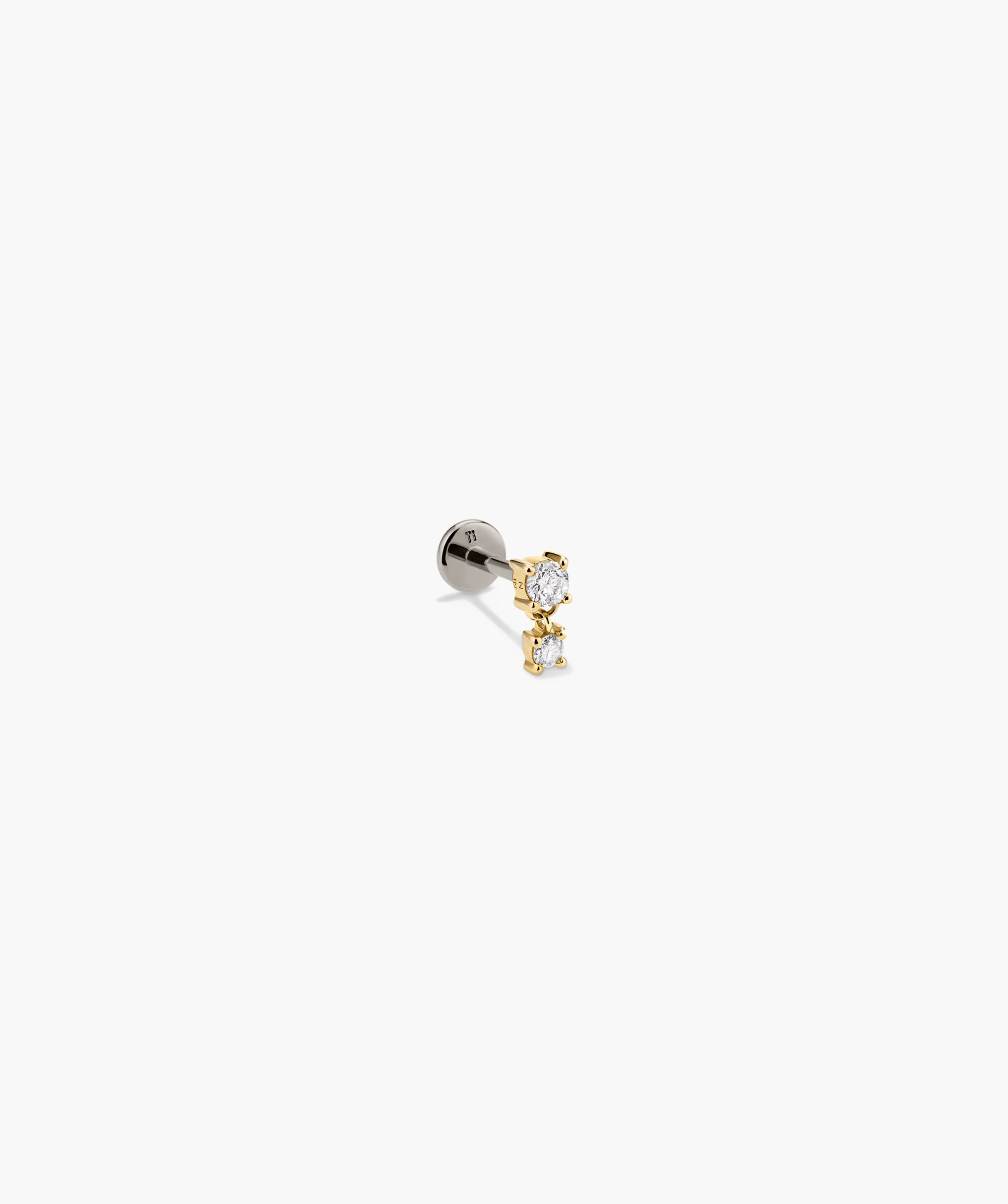 Piercing Studio - Single Diamond Droplet Stud