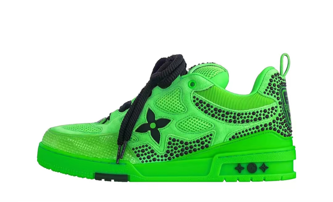 Pkkicks God Batch Louis Vuitton Skate Green and Black
