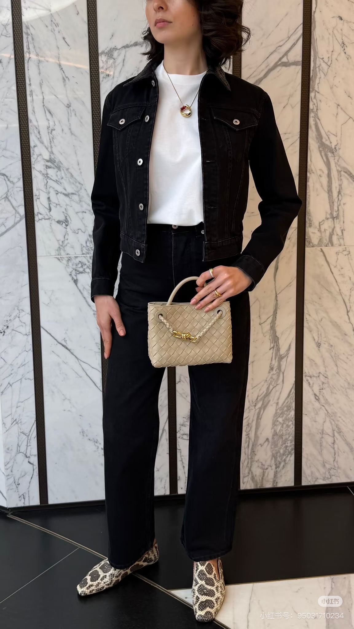 Bottega New woven denim jacket