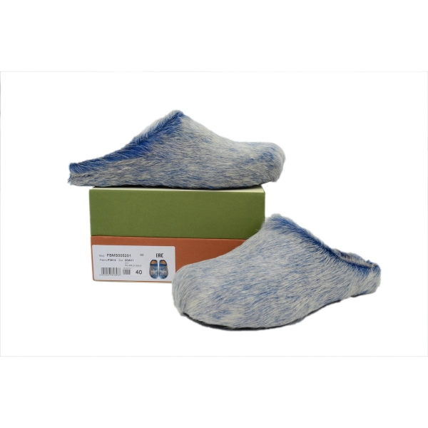 MARNI Fussbett Tie Dye white Blue