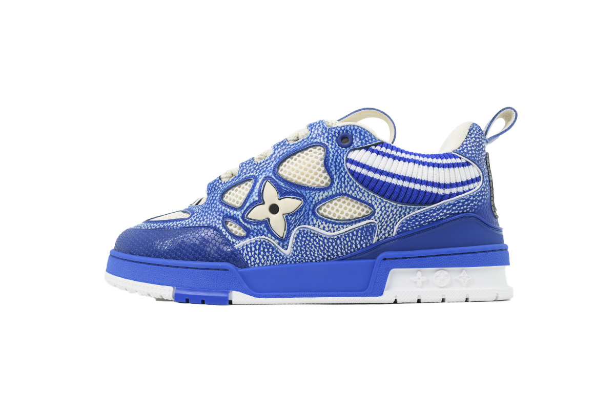 Pkkicks God Batch LOUIS VUITTON New Blue Woolen Fabric New Blue