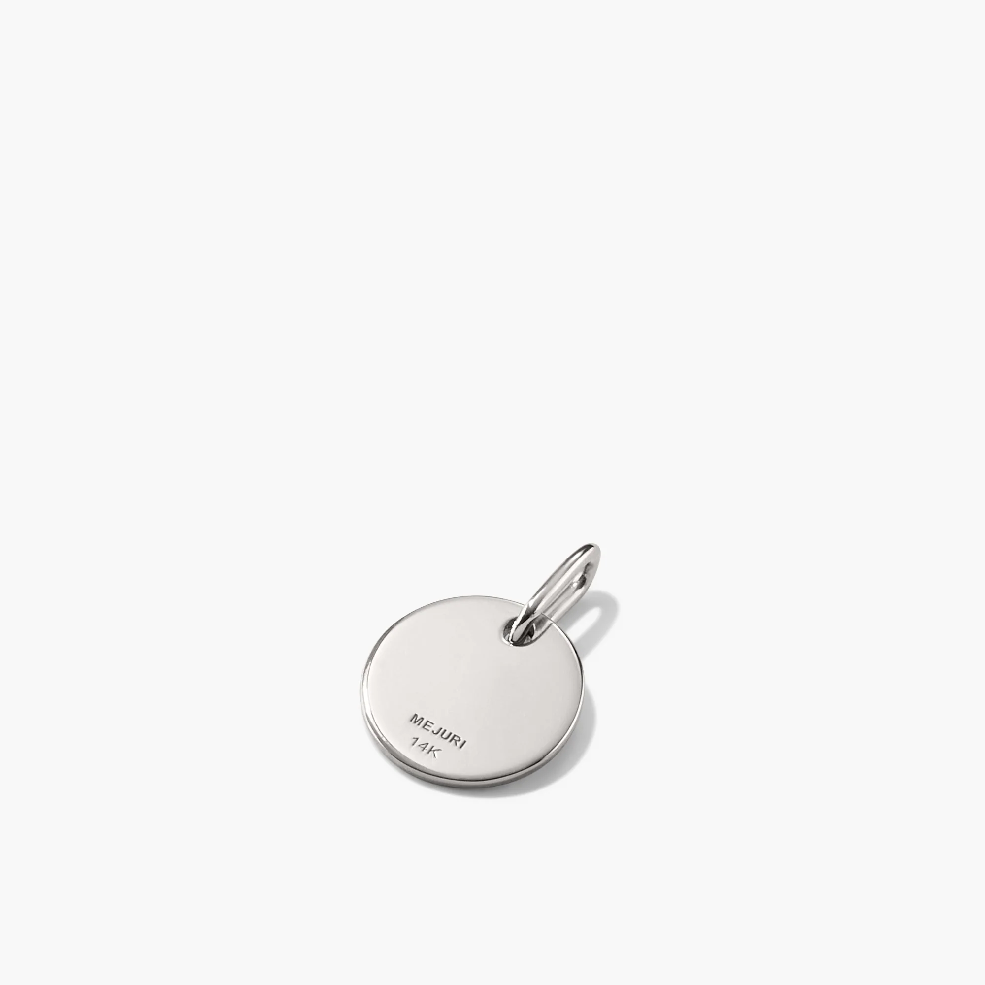 Disc Pavé Diamond Engravable Charm