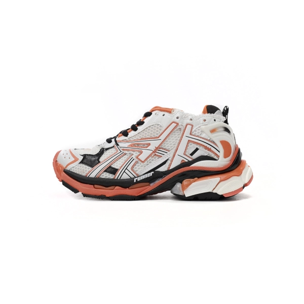 Balenciaga Runner White Orange Black  677402 W3RB7 9051
