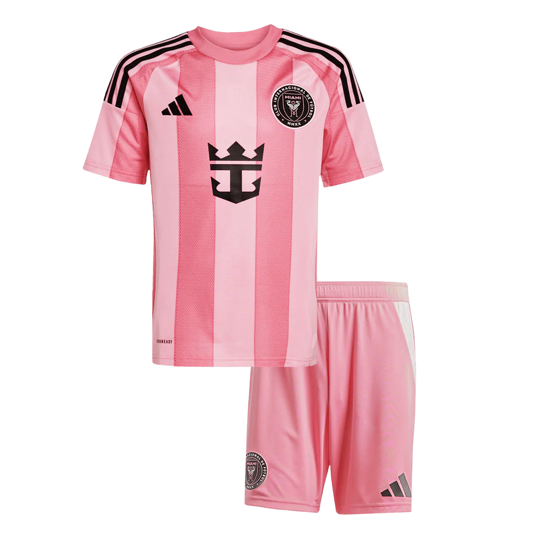 Inter Miami CF Kid's Home Soccer Jersey Kit (Jersey+Shorts) 2025 Pink