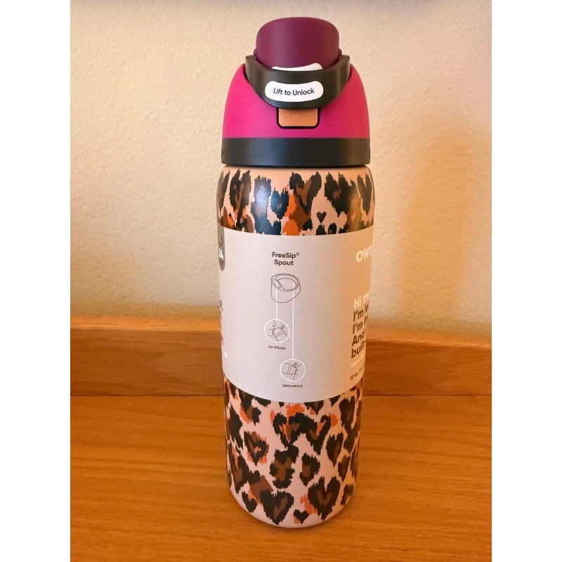 Owala FreeSip 32oz Insulated Stainless Steel Water Bottle - Wild At Heart
