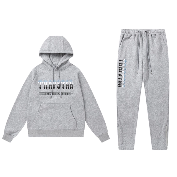 Trapstar Hoodie Tracksuit-8850 Grey