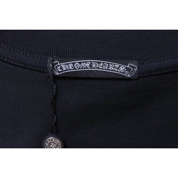 Chrome Hearts Sanskrit Cross Embroidery Crew Neck T-Shirt black
