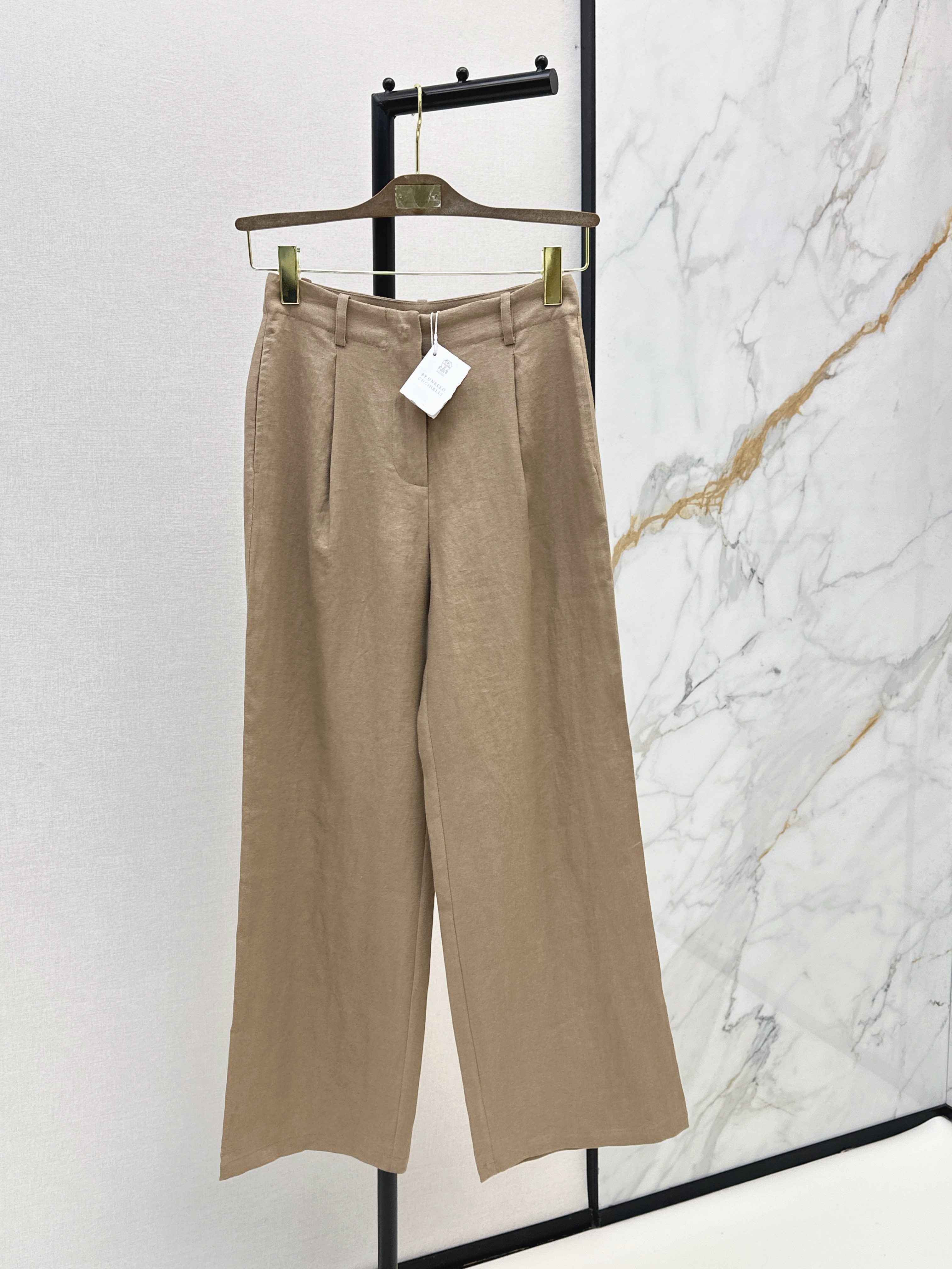 Brun New Straight-leg suit pants