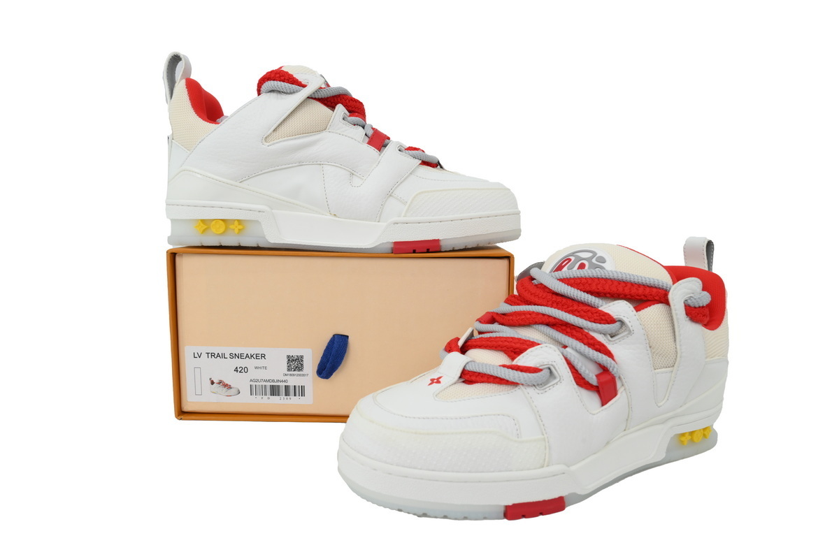 Pkkicks God Batch LOUIS VUITTON White And Red Flowers