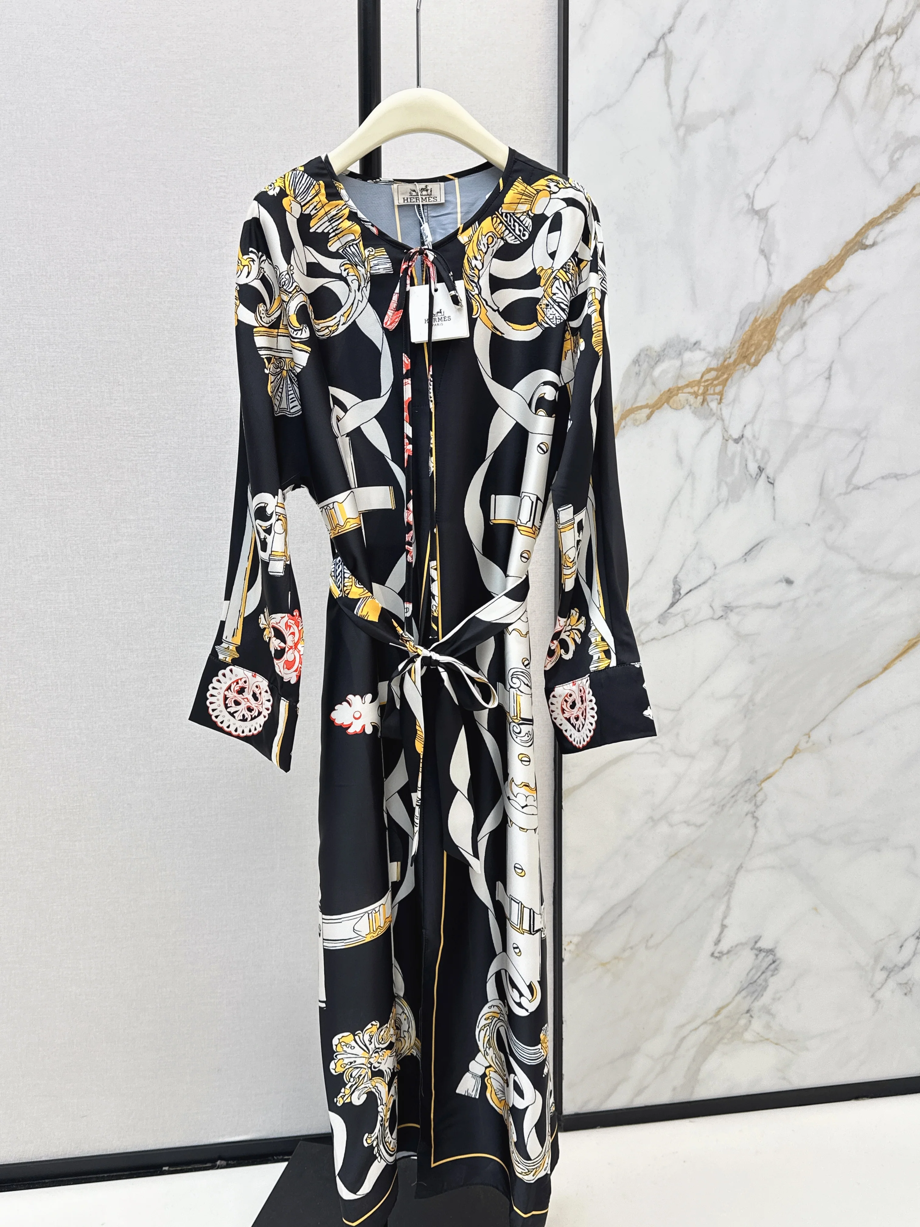 Herm NEW dolman sleeve silk dress