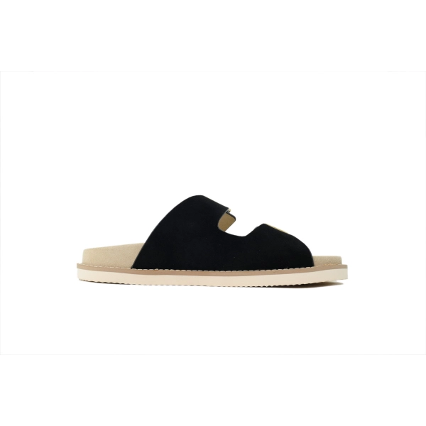 Brunello Cucinelli Suede two-strap Sandals Black