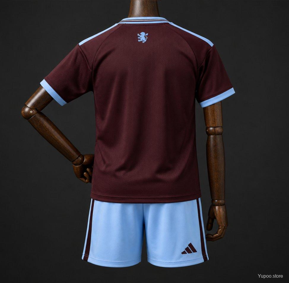 Aston Villa Man Home Kids Suit 26/27