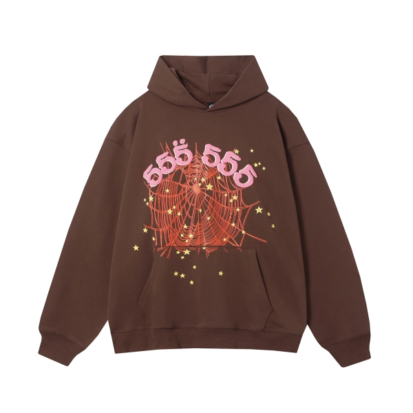 Sp5der Hoodie Brown