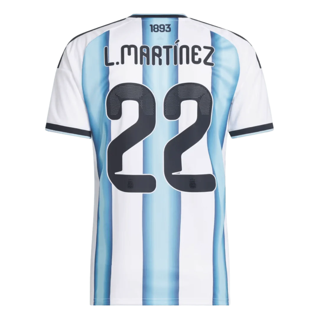 L.MARTÍNEZ #22 Argentina Home Soccer Jersey 2026 World Cup