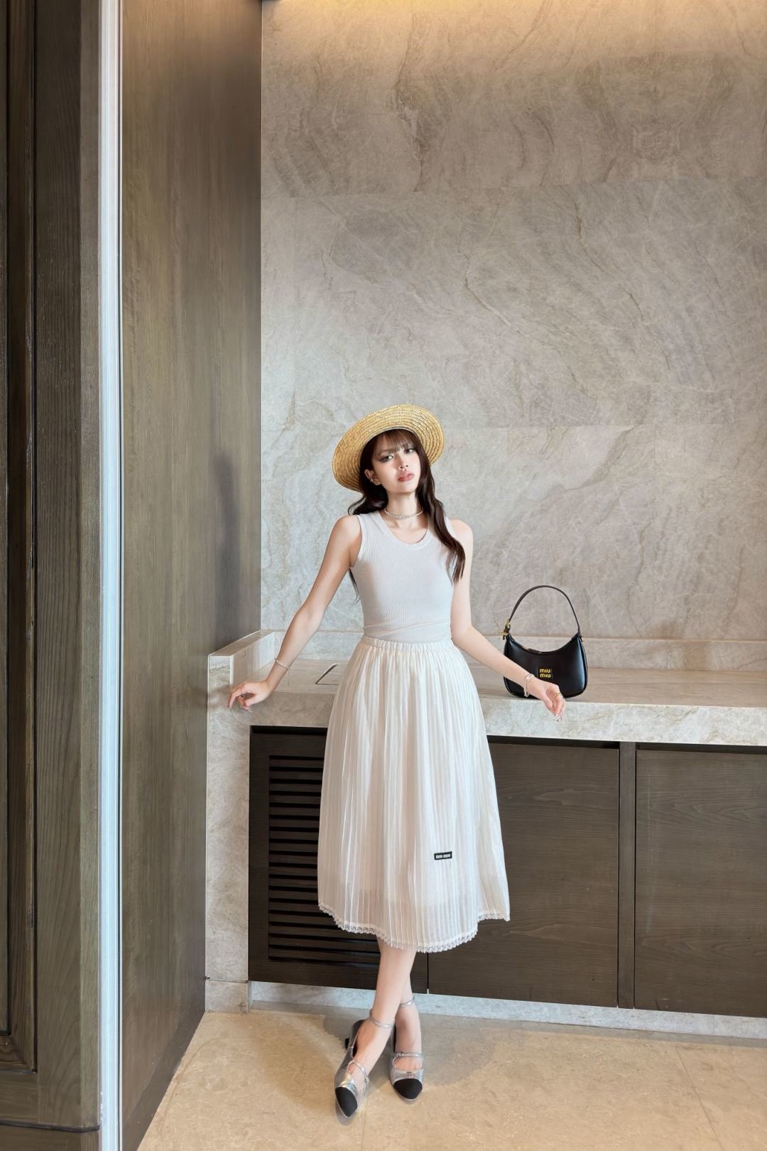 Miu New pleated skirt
