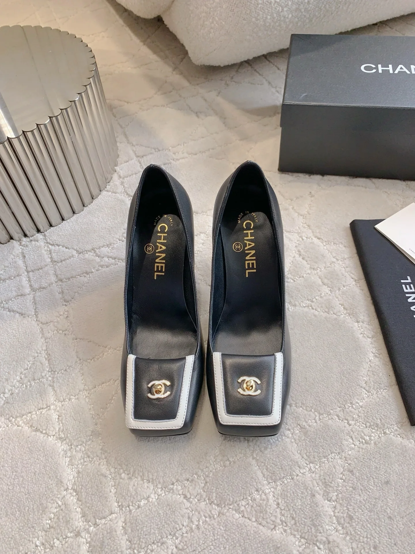 Chan New Square-toe high heels